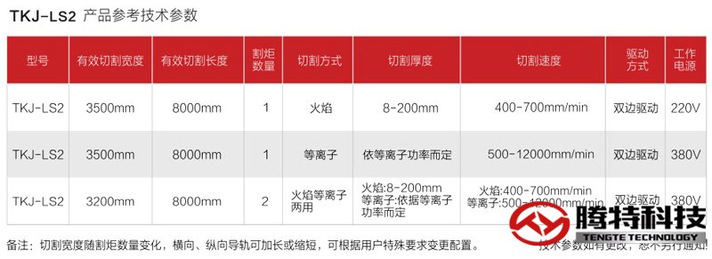 TKJ-LS2 雙等離子切割機 參數(shù)